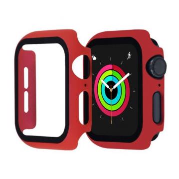 Coque+Film Protection d'écran en Verre trempé Pour iWatch 40mm